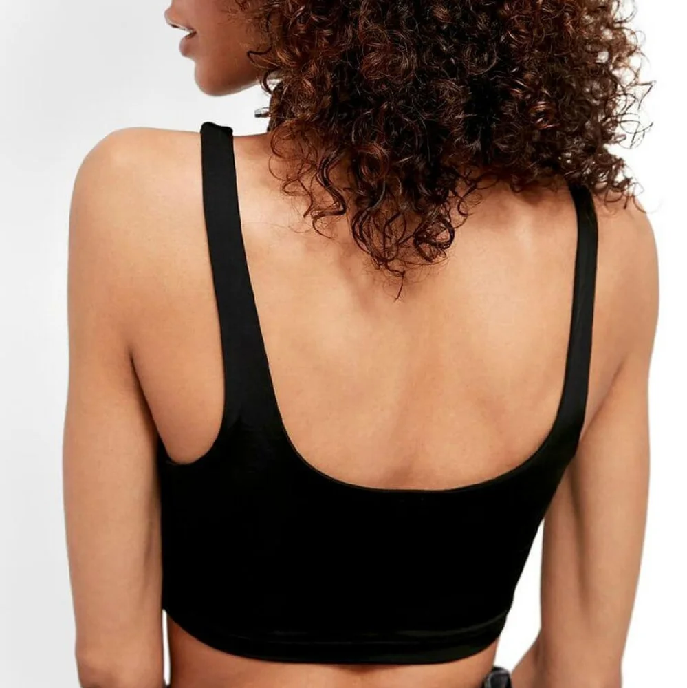 Free People Be Cool Brami Crop Bralette Black